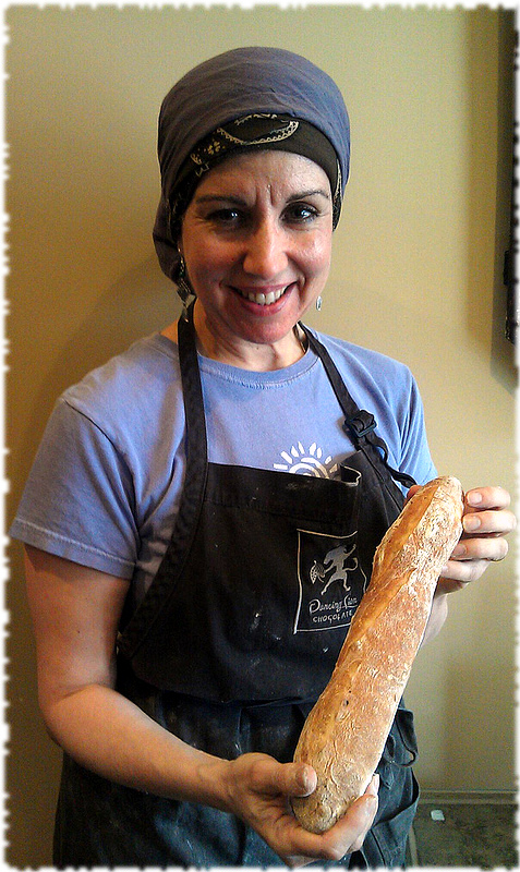 Cheryl with Baguette: Help Us Feed Those in Need -- NH Food Bank