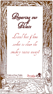 Fable at Your Table Dinner: Cleansing the Palate