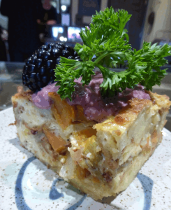 Savory Croissant Bread Pudding