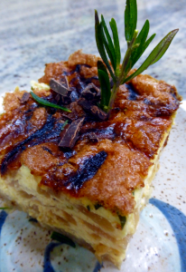 Rich basil quiche