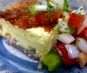 Ham & Cheese Quiche (with chocolate)