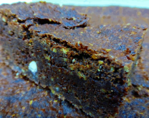 Blood orange & white chocolate Zen Brownie