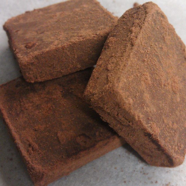 Double Shot - Straight-up Nicaraguan 100% & @riverwalkroaster espresso ganache in cocoa and cinnamon