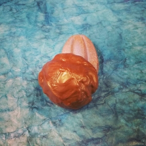 NIGHTFALL - Spanish cave-aged Garrotxa sheep's milk cheese and a hint of honey in Nicaraguan 100% dark chocolate, served with a Jivara milk chocolate feve. On the house to anyone who walks in with an "I Voted" sticker today (until I run out