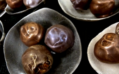 Precious Pearls on Pottery Shells