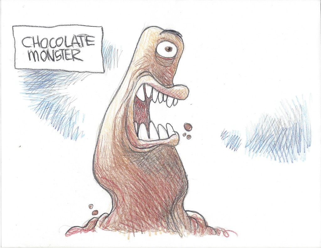 What exactly do chocolate monsters eat?