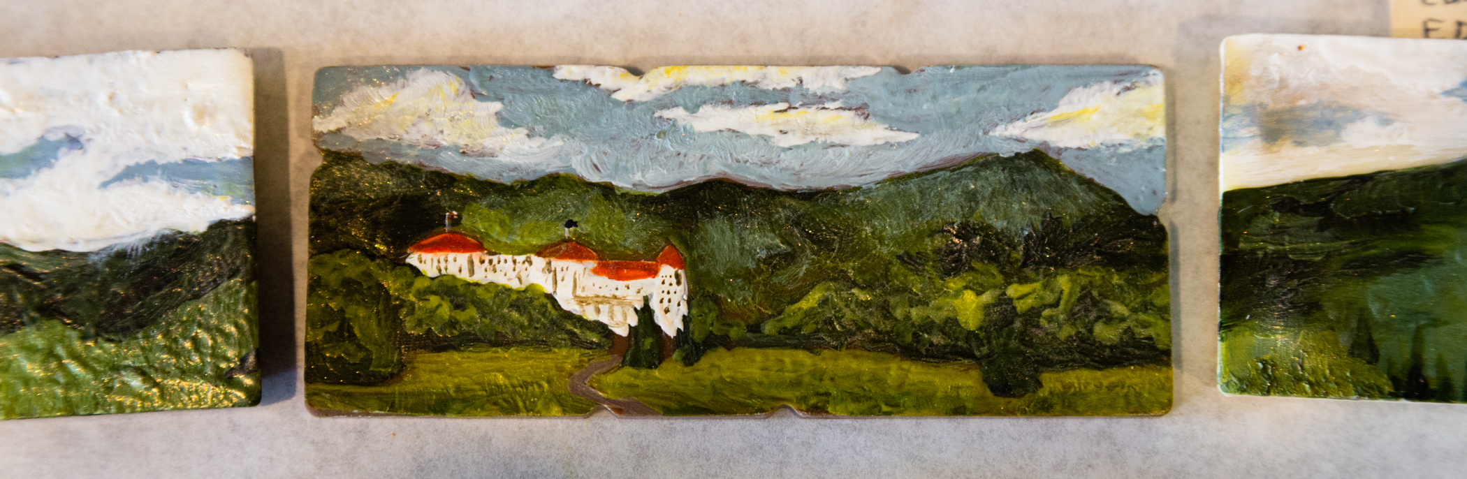 Mount Washington Hotel painted on chocolate