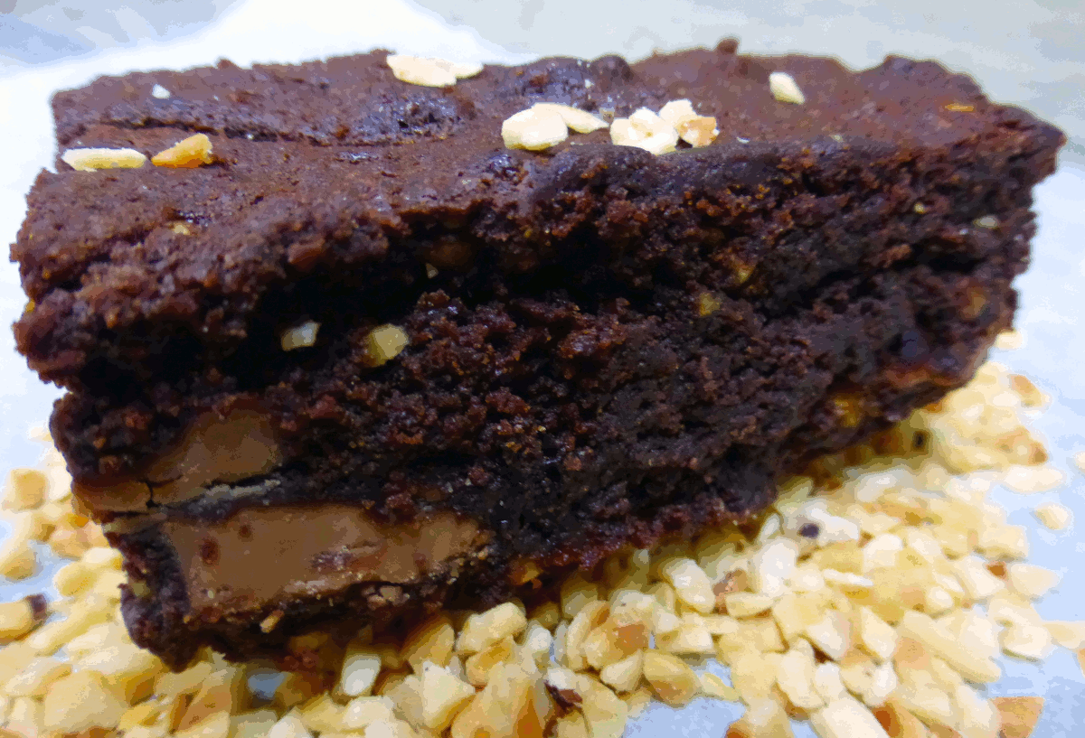 Candied Hazelnut Zen Brownies