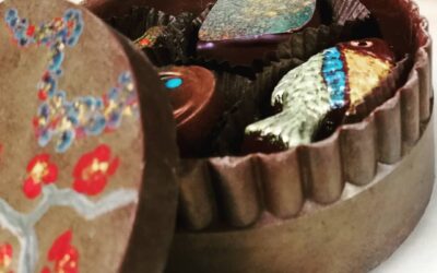 Chocolate "Jewelry" Box with Eight Bonbons